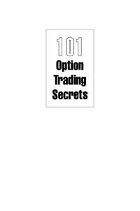 101 Option Trading Secrets
