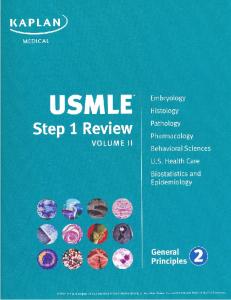 2008 Kaplan USMLE Step 1 Home Study Program-Brand New Volume II: General Principles Book 2