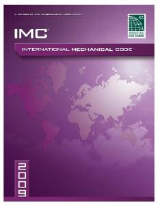 2009 International Mechanical Code: Softcover Version