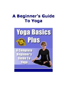 A Beginners Guide To Yoga