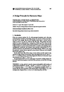 A Bridge Principle for Harmonic Maps