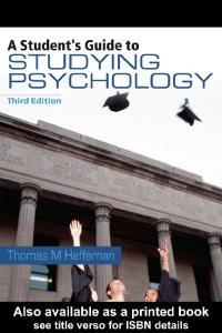 A Student's Guide to Studying Psychology