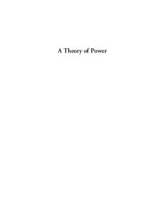 A Theory of Power