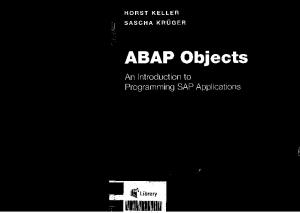 ABAP Objects Introduction to Programming SAP Applications