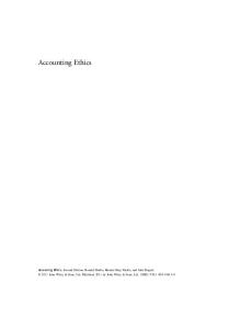 Accounting Ethics (Foundations of Business Ethics)