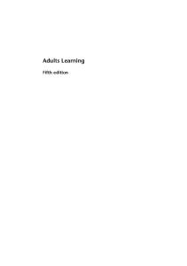 Adults Learning, 5th Edition