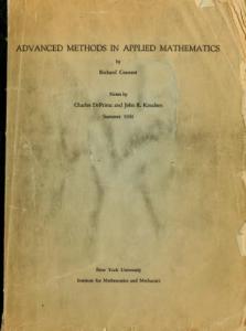 Advanced methods in applied mathematics; lecture course (1941)