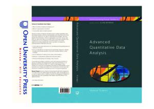 Advanced Quantative Data Analysis