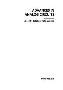 Advances in Analog Circuits