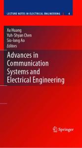 Advances in Communication Systems and Electrical Engineering (Lecture Notes Electrical Engineering) (Lecture Notes in Electrical Engineering)