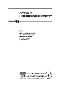 Advances in Heterocyclic Chemistry, Volume 98