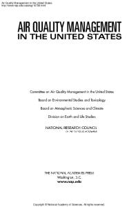 Air Quality Management in the United States