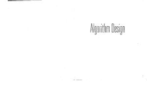 Algorithm design