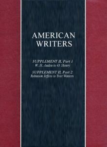 American Writers, Supplement 2
