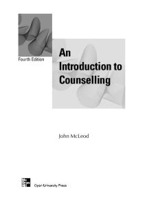 An Introduction to Counselling, 4th Edition