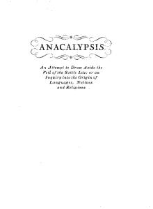 Anacalypsis Volume 2