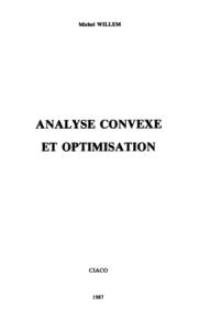 Analyse convexe et optimisation
