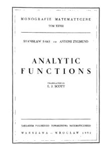 Analytic Functions