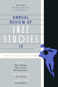 Annual Review of Jazz Studies, Volume 14