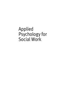 Applied Psychology for Social Work (Transforming Social Work Practice)