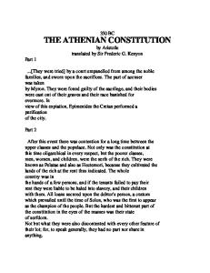 Aristotle - The Athenian Constitution