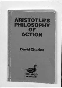 Aristotle's Philosophy of Action