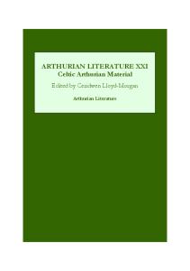 Arthurian Literature XXI: Celtic Arthurian Material (v. 21)