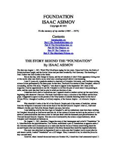 Asimov, Isaac - Foundation - Isaac Asimov