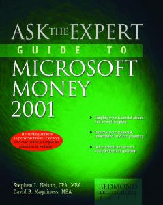 Ask the Expert Guide to Microsoft Money 2001