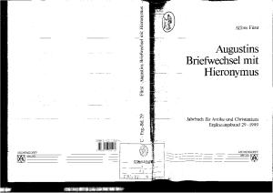Augustins Briefwechsel mit Hieronymous (Jahrbuch fur Antike und Christentum)