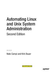 Automating Linux And Unix System Administration