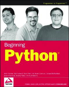 Beginning Python ®  (Programmer to Programmer)