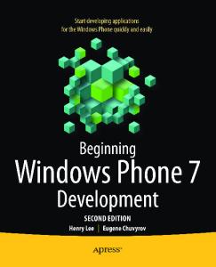 Beginning Windows Phone 7 Development