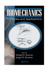 Biomechanics. Principles and applications