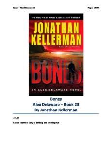 Bones: An Alex Delaware Novel