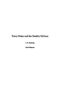 (Book VII) Harry Potter and the Deathly Hallows