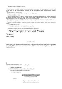 Brian Lumley - Necroscope 09 - Lost Years 01 - The Lost Years