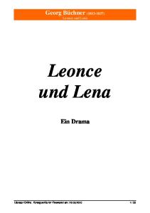 Buchner Leonce und Lena