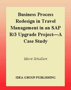 Business Process Redesign in Travel Management in an Sap R 3 Upgrade Project: A Case Study