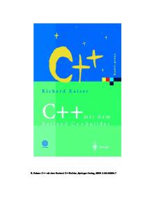 C++ mit dem Borland C++ Builder