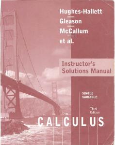 Calculus. solutions