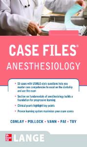 Case Files Anesthesiology (LANGE Case Files)