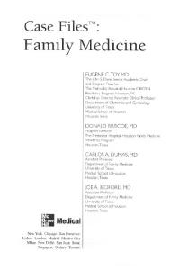 Case Files Family Medicine