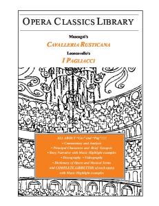 Cavalleria Rusticana and I Pagliacci (Opera Classics Library Series)