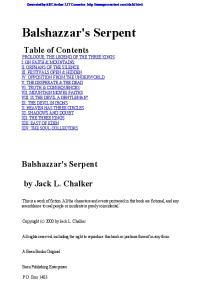 Chalker, Jack L - Three Kings 01 - Balshazzar's Serpent