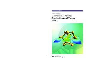Chemical modelling: applications and theory