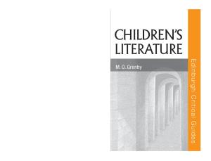 Children's Literature (Edinburgh Critical Guides to Literature)