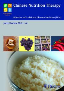 Chinese Nutrition Therapy