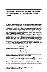 Circulation Distribution, Entropy Production and Irreversibility of Denumerable Markov Chains