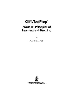 CliffsTestPrep Praxis II: Principles of Learning and Teaching